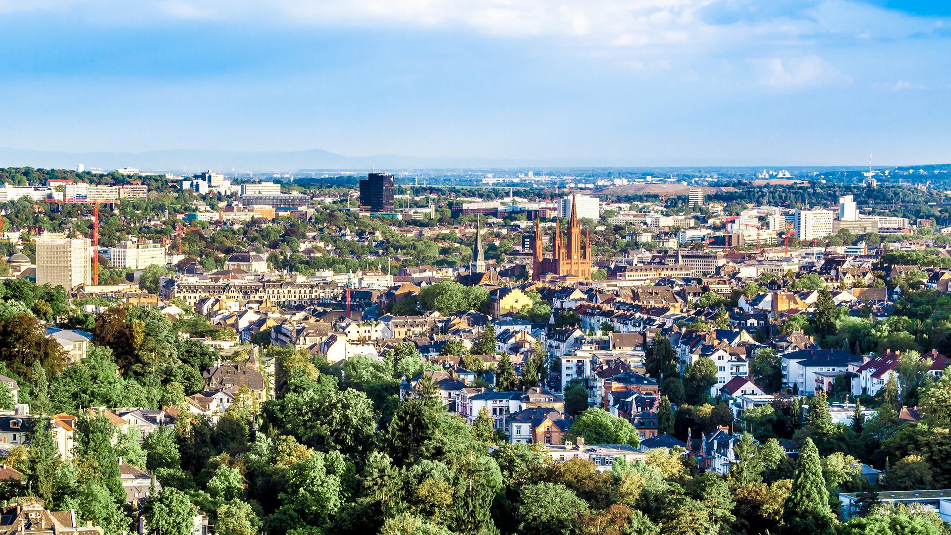 Überblick von Wiesbaden